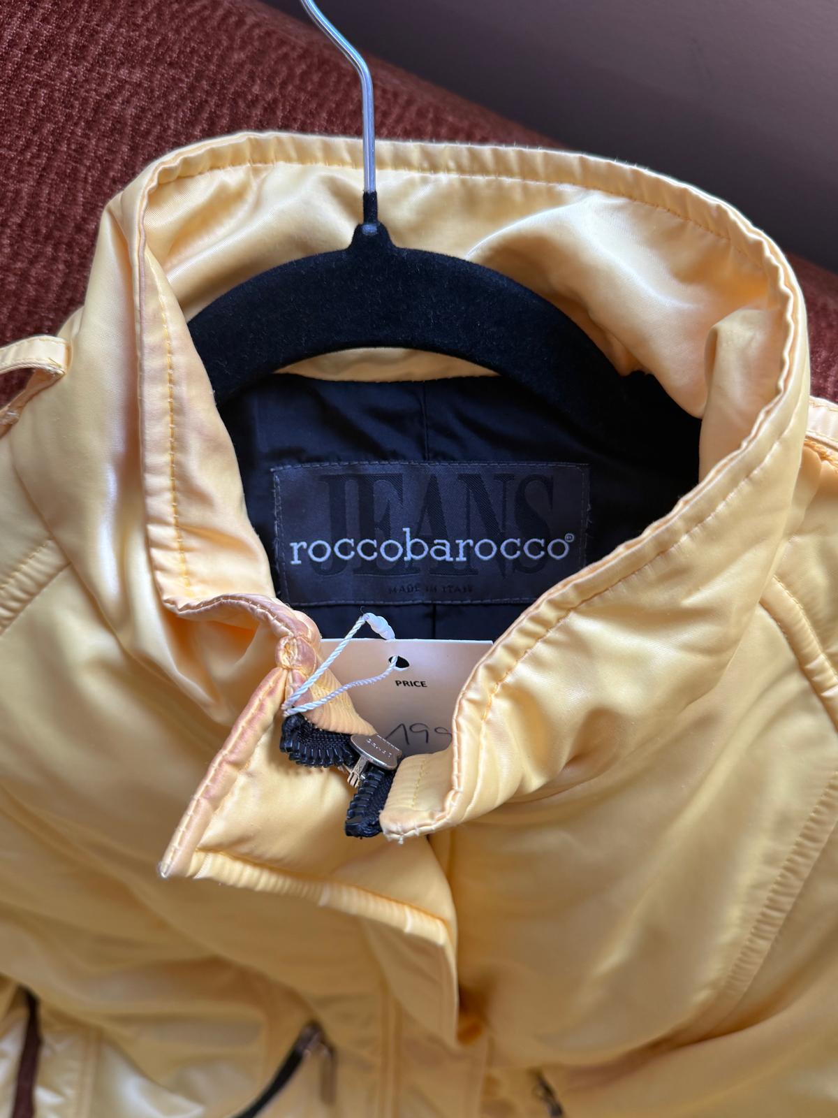 Roccobarocco fitted jacket yellow