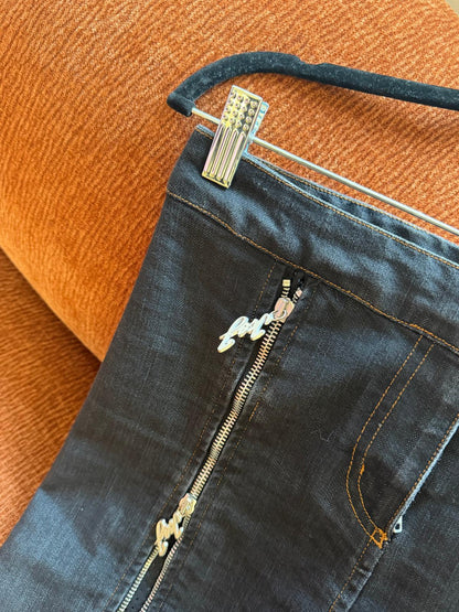 Iceberg zipper skirt blue