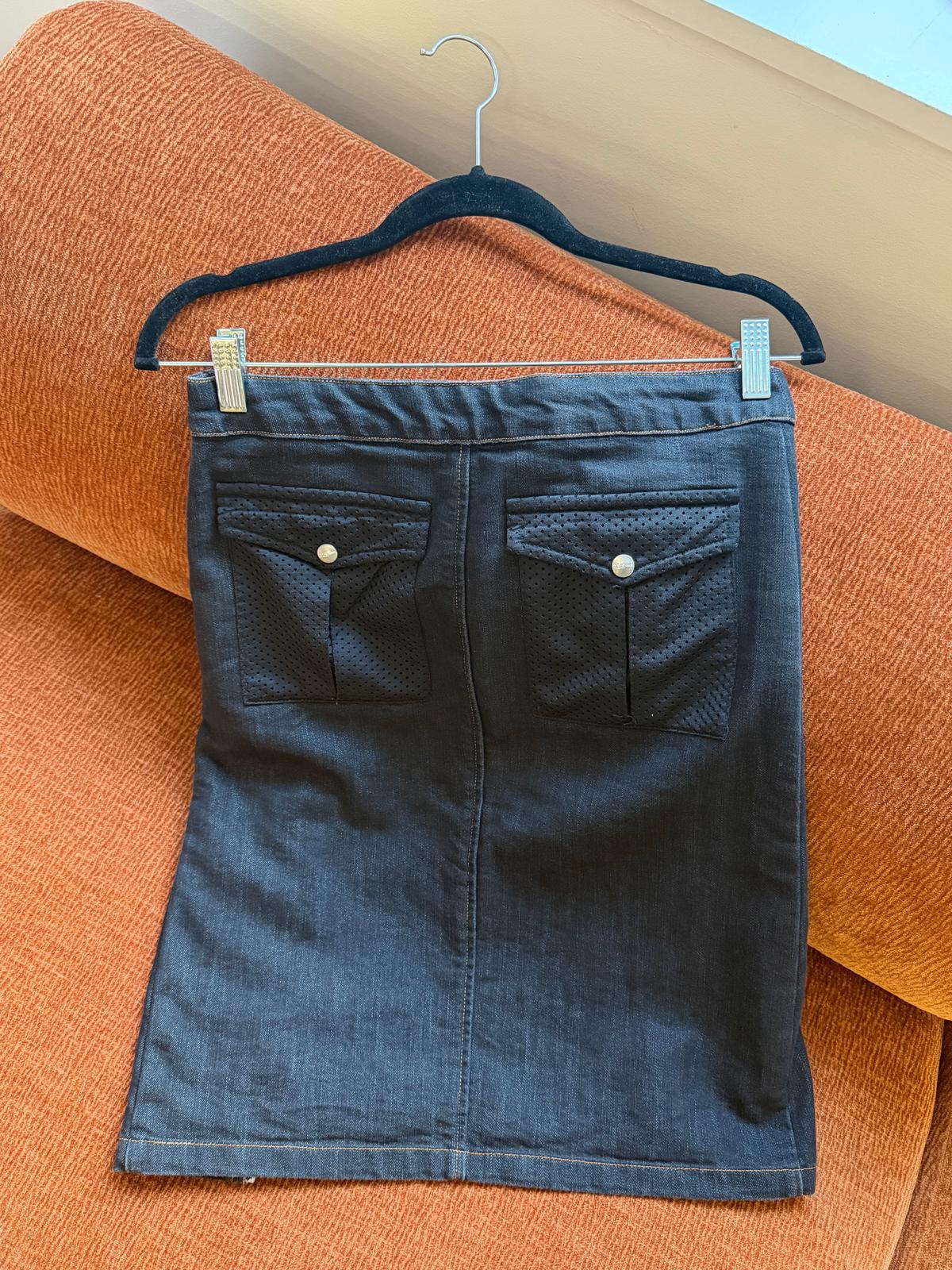 Iceberg zipper skirt blue