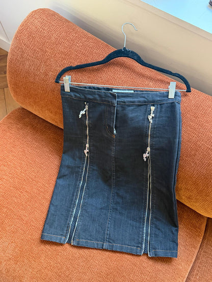 Iceberg zipper skirt blue