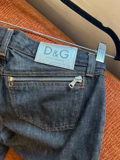 D&G zip jeans blue