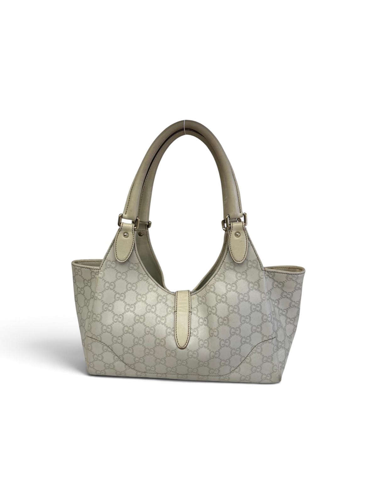 Gucci Jackie leather monogram white