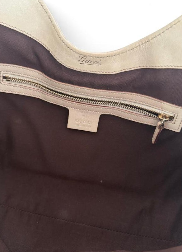 Gucci Jackie leather monogram white