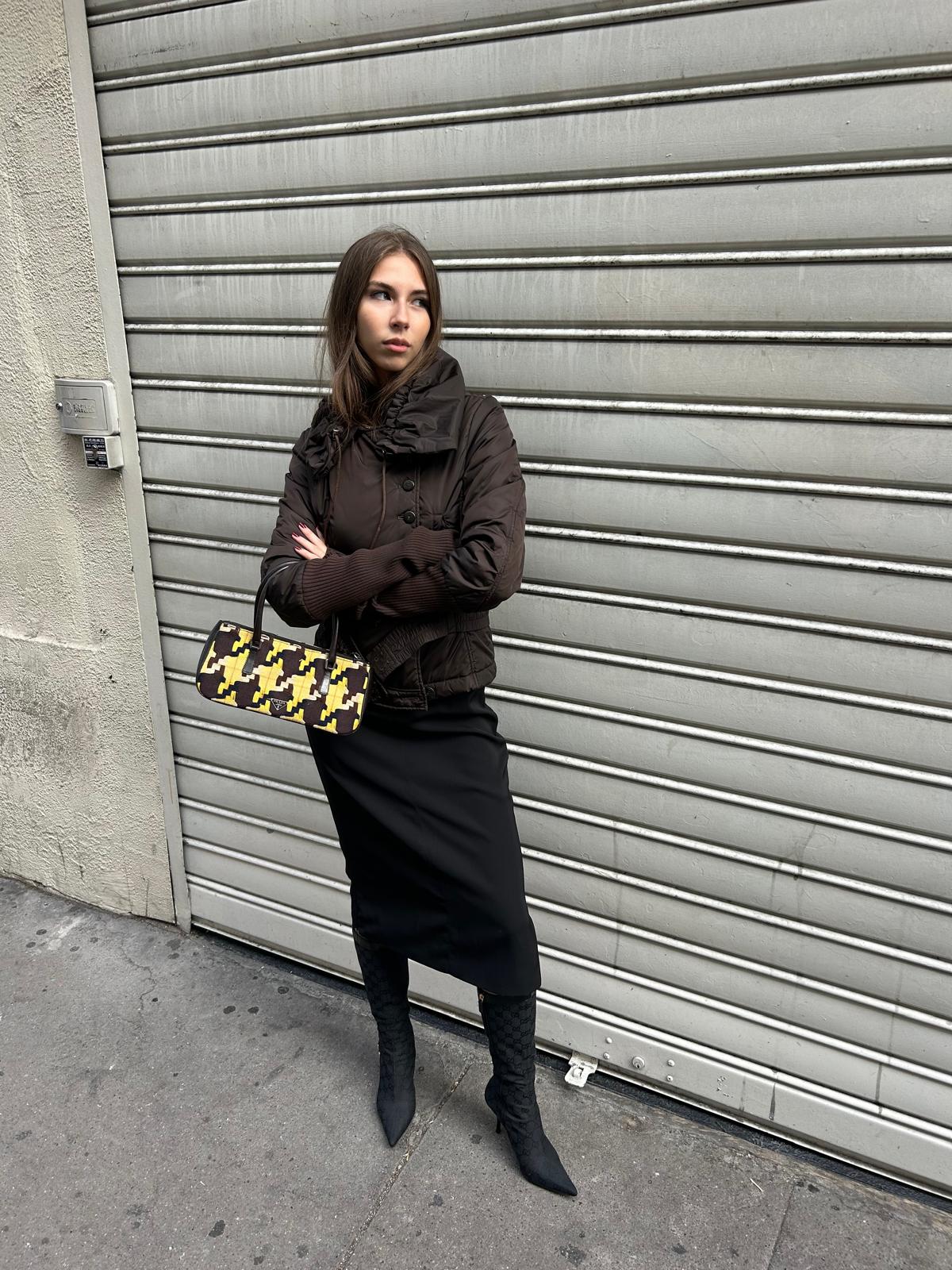 Pinko siren skirt with zip black