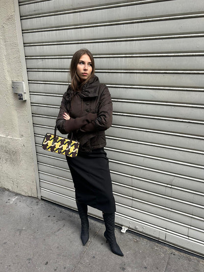 Pinko siren skirt with zip black